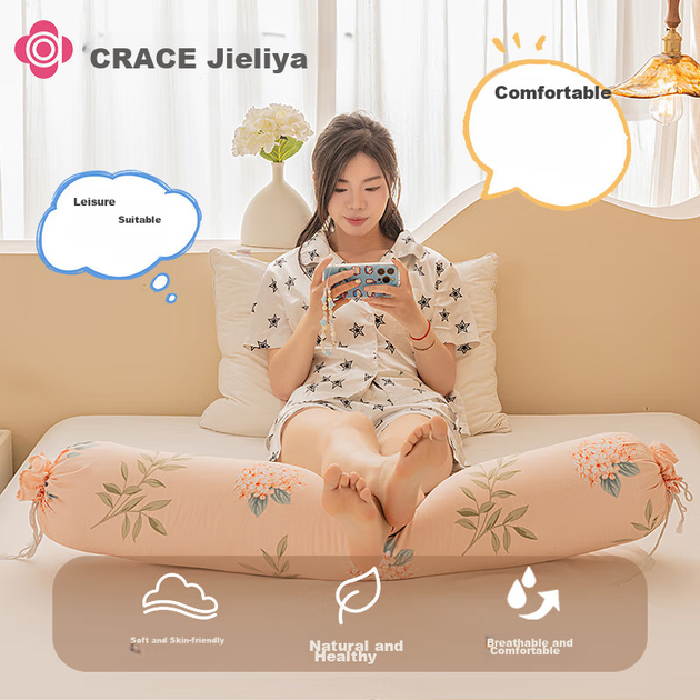 Подушка для тіла Grace Long жіноча знімна пральна для ніг циліндрична 1.1м з динозавром - Фото 8 Подушка для тіла Grace Long жіноча знімна пральна для ніг циліндрична 1.1м з динозавром - зображення 8