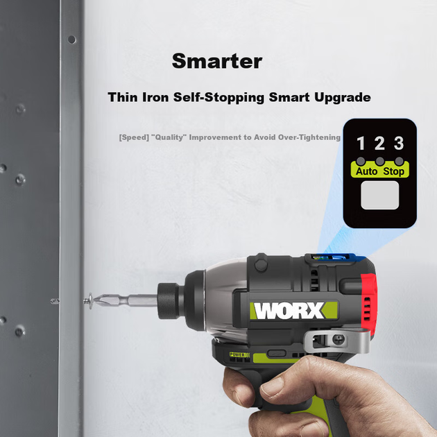 Шуруповерт WORX 12В бесщеточный WU132X.2, 2 аккумулятора, компактный - изображение 8