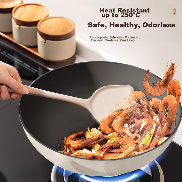Набір силіконових шпателів та ложок Royalstar, харчового класу, термостійких, для домашнього приготування, включаючи шпатель, ополоник для супу, ситечко, ложку для рису та лопатку для смаження - Фото 9 Набір силіконових шпателів та ложок Royalstar, харчового класу, термостійких, для домашнього приготування, включаючи шпатель, ополоник для супу, ситечко, ложку для рису та лопатку для смаження - изображение 9