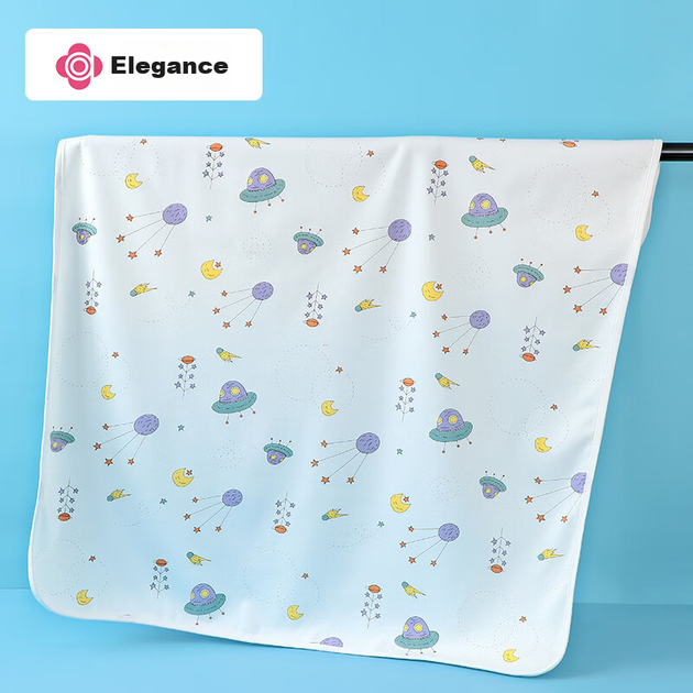 Пеленка Grace Baby водонепроницаемая моющаяся хлопковая, 100x80см - изображение 4