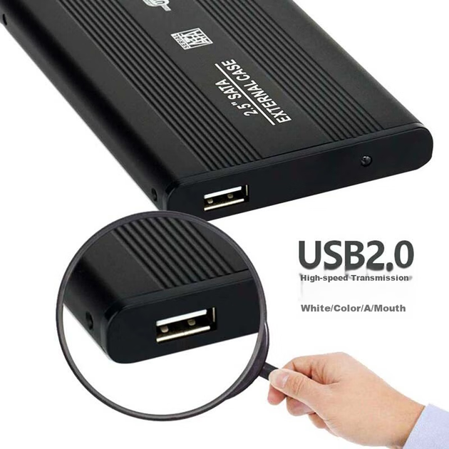 Зовнішній корпус для жорсткого диска LinkStone, 2,5-дюймовий IDE та USB 2.0 порт, корпус для жорсткого диска ноутбука, корпус для SSD та механічного жорсткого диска, нова модель E130 - Фото 8 Зовнішній корпус для жорсткого диска LinkStone, 2,5-дюймовий IDE та USB 2.0 порт, корпус для жорсткого диска ноутбука, корпус для SSD та механічного жорсткого диска, нова модель E130 - изображение 8
