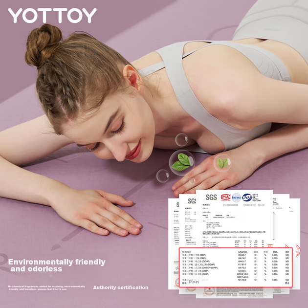Килимок для йоги Yottoy, потовщений нековзний килимок для фітнесу, розширений 185*80 см, для початківців, чоловіків та жінок, товщина 9 мм, килимок для домашнього використання - Фото 9 Килимок для йоги Yottoy, потовщений нековзний килимок для фітнесу, розширений 185*80 см, для початківців, чоловіків та жінок, товщина 9 мм, килимок для домашнього використання - изображение 9