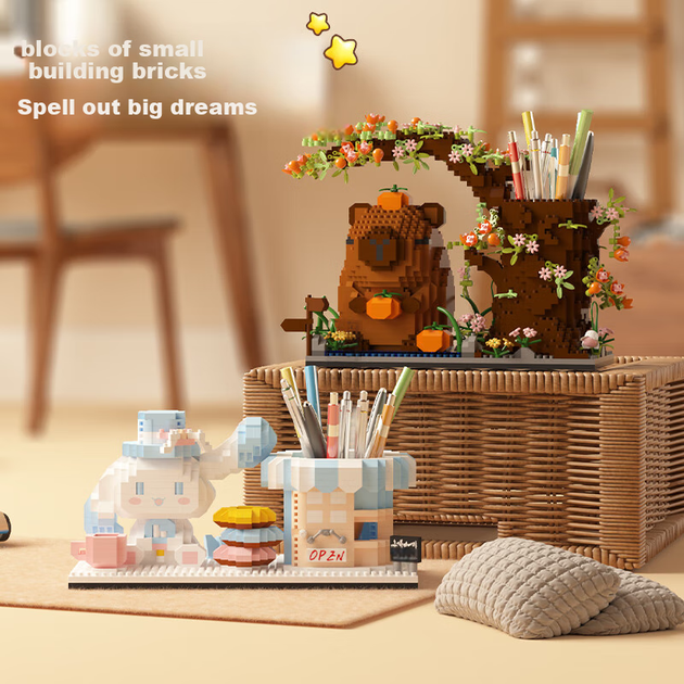 Конструктор-подставка для ручек Guanchao Capybara для детей 6-12 лет подарочный - изображение 11