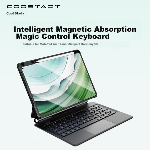 Чохол-клавіатура для планшета Huawei MatePad Air 12 COOLSTART Black - зображення 5