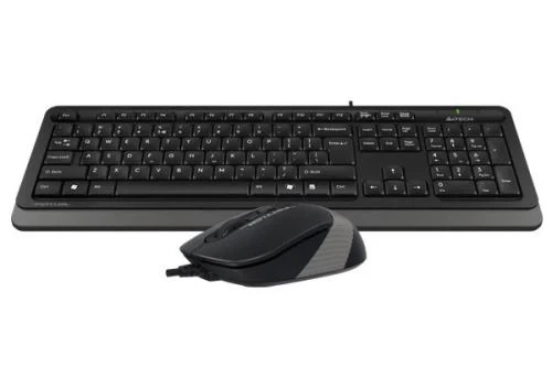 Комплект A4Tech Fstyler Sleek Multimedia Comfort F1010, Black/Grey, клавіатура+миша, USB - зображення 2