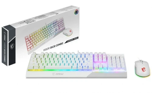 Комплект MSI GK30 COMBO, White, VIGOR GK30 + CLUTCH GM11 - изображение 5