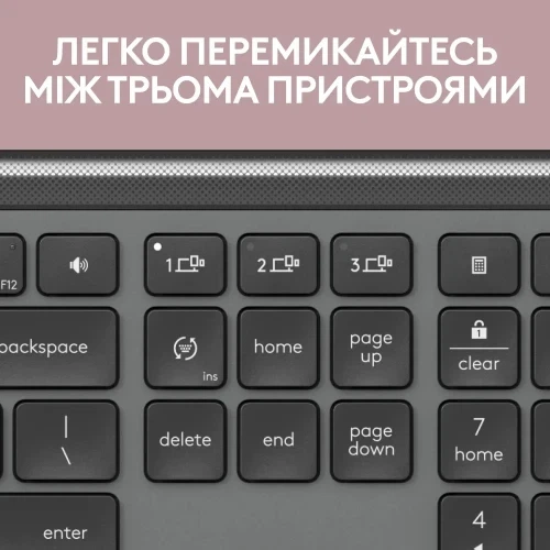Комплект Logitech Signature Slim Combo MK950, Graphite (920-012490) - Фото 2 Комплект Logitech Signature Slim Combo MK950, Graphite (920-012490) - изображение 2