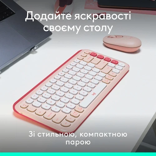 Комплект Logitech Pop Icon Combo, Rose (920-013142) - Фото 6 Комплект Logitech Pop Icon Combo, Rose (920-013142) - изображение 6