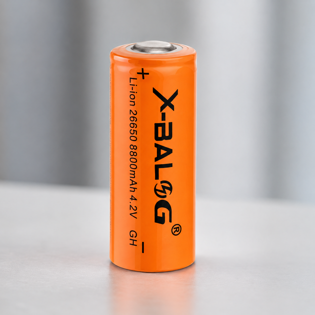 Аккумулятор 26650 / Батарея литиево-ионовая x-balog 26650 8800 mah 1 шт - изображение 3
