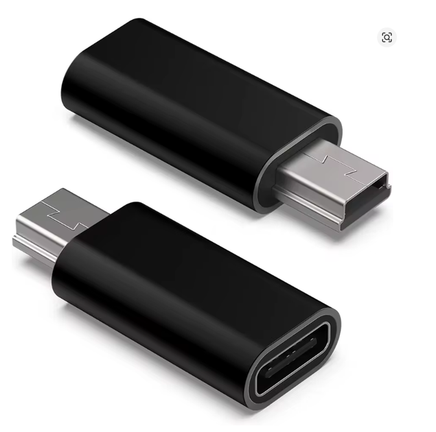 Переходник адаптер Type-C to MiniUSB F-M USB2.0 2.4A Black (500436) - Фото 1 Переходник адаптер Type-C to MiniUSB F-M USB2.0 2.4A Black (500436) - изображение 1