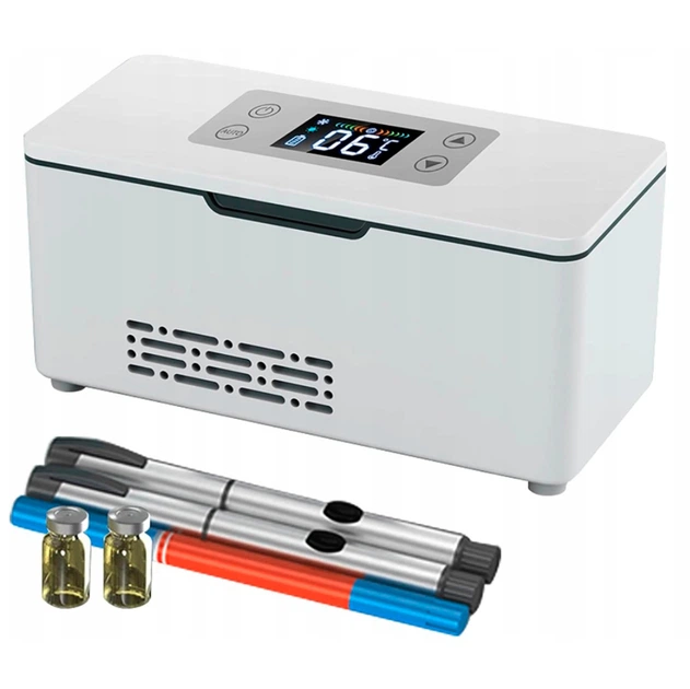 Мини холодильник Coolbox CL-А09 для лекарств, инсулина Аккумуляторный 10200 мАч + сумка чехол Портативный - изображение 2