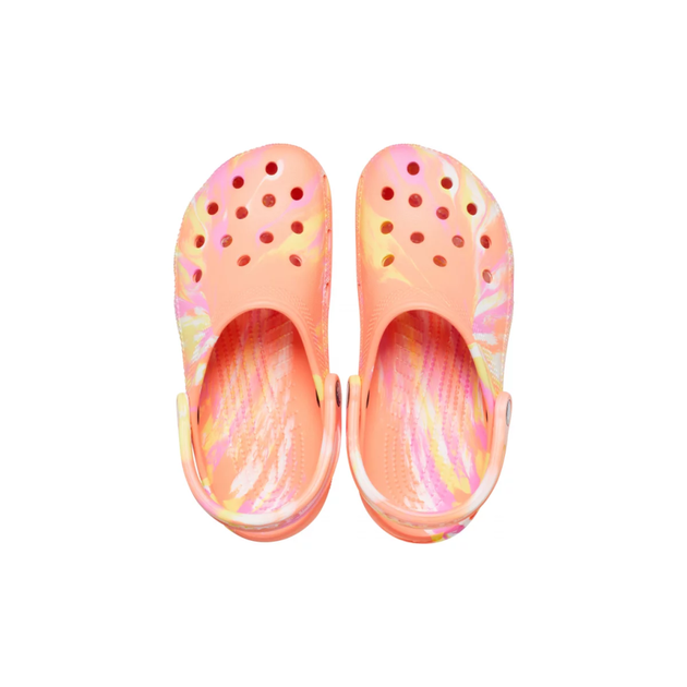 Жіночі крокси класік Crocs Classic Clog Marbled Papaya/Multi (34/35, різнокольоровий) - изображение 3