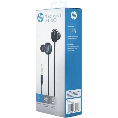 Наушники HP DHE-7003, Black - Фото 2 Наушники HP DHE-7003, Black - изображение 2