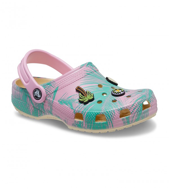 Жіночі крокси класік Crocs Classic Spring Break Clog Multi (34/35, блакитні) - Фото 4 Жіночі крокси класік Crocs Classic Spring Break Clog Multi (34/35, блакитні) - изображение 4