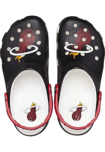 Жіночі крокси класік Crocs Classic Clog NBA Miami Heat (36-37, чорний) - Фото 4 Жіночі крокси класік Crocs Classic Clog NBA Miami Heat (36-37, чорний) - зображення 4