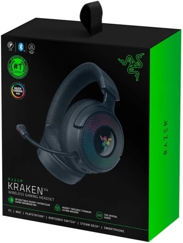Навушники Razer Kraken V4 Wireless, Black (RZ04-05170100-R3M1) - Фото 8 Навушники Razer Kraken V4 Wireless, Black (RZ04-05170100-R3M1) - зображення 8