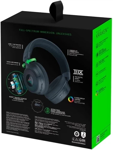 Навушники Razer Kraken V4 Wireless, Black (RZ04-05170100-R3M1) - Фото 9 Навушники Razer Kraken V4 Wireless, Black (RZ04-05170100-R3M1) - зображення 9