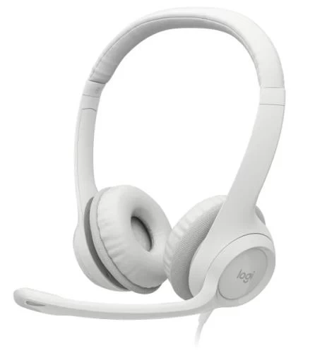 Наушники Logitech H390, Off-White, USB (981-001286) - Фото 1 Наушники Logitech H390, Off-White, USB (981-001286) - изображение 1