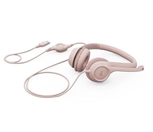 Наушники Logitech H390, Rose, USB (981-001281) - изображение 4