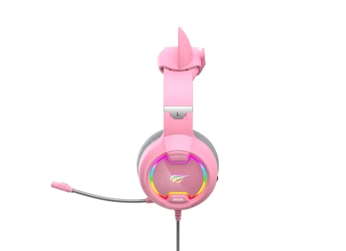 Наушники Havit HV-H2233d, Cat Pink - изображение 5