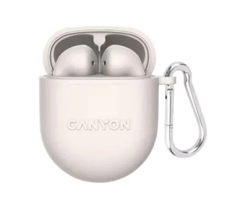 Навушники Canyon TWS-6, Beige (CNS-TWS6BE) - Фото 3 Навушники Canyon TWS-6, Beige (CNS-TWS6BE) - зображення 3