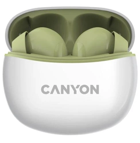 Навушники Canyon TWS-5, Green (CNS-TWS5GR) - Фото 3 Навушники Canyon TWS-5, Green (CNS-TWS5GR) - зображення 3