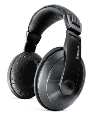 Навушники REAL-EL GD-750V, Black (GD-750V) - Фото 1 Навушники REAL-EL GD-750V, Black (GD-750V) - зображення 1