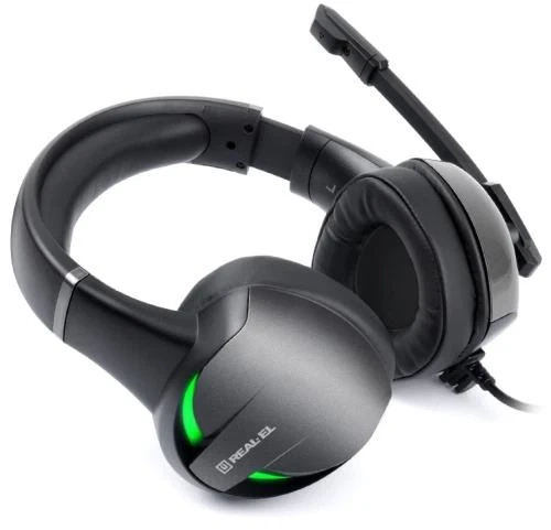 Наушники REAL-EL GDX-7620 Backlit, Black (GDX-7620) - изображение 2