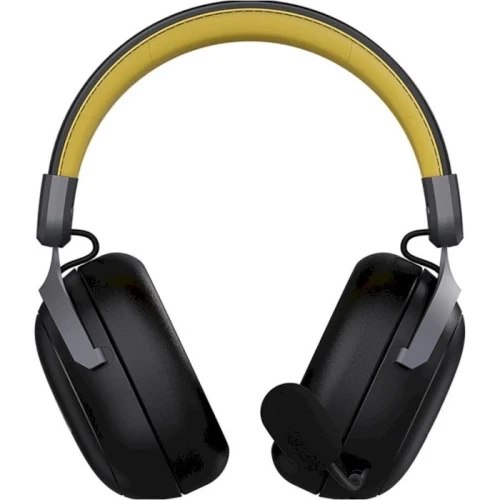 Наушники беспроводные Ajazz AHM08 MAX, Black/Grey/Yellow - Фото 2 Наушники беспроводные Ajazz AHM08 MAX, Black/Grey/Yellow - изображение 2