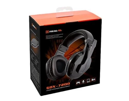 Навушники REAL-EL GDX-7200, Black - Фото 4 Навушники REAL-EL GDX-7200, Black - зображення 4