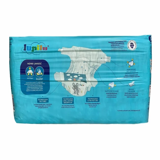 Підгузки памперси Lupilu Soft & Dry Розмір 3 (4- 9 кг) 54 шт - изображение 2