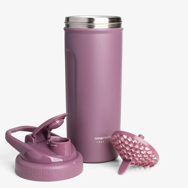 Шейкер спортивный SmartShake Insulated Steel 750 мл нержавеющая сталь сливовый - изображение 2