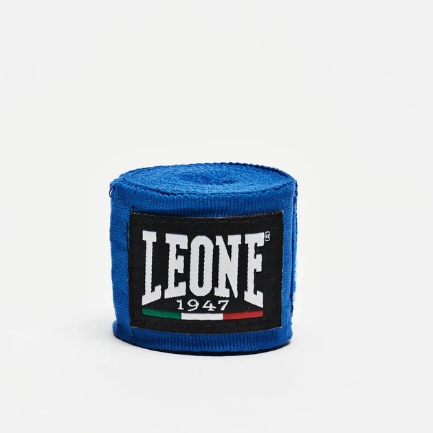 Боксерские бинты Leone AB705 эластичные 2,5 м хлопок синие - Фото 2 Боксерские бинты Leone AB705 эластичные 2,5 м хлопок синие - изображение 2