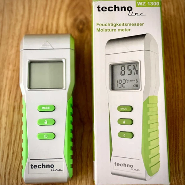 Влагомер Technoline WZ1300 для 6 типов материалов 30х25 мм Серебристый/Зеленый - изображение 8