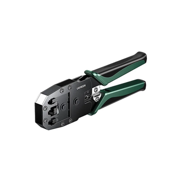Обтискні кліщі Ugreen кримпер для обтискання конекторів RJ45 RJ12 RJ11 RJ10 RJ9 Green (NW304) - Фото 1 Обтискні кліщі Ugreen кримпер для обтискання конекторів RJ45 RJ12 RJ11 RJ10 RJ9 Green (NW304) - зображення 1