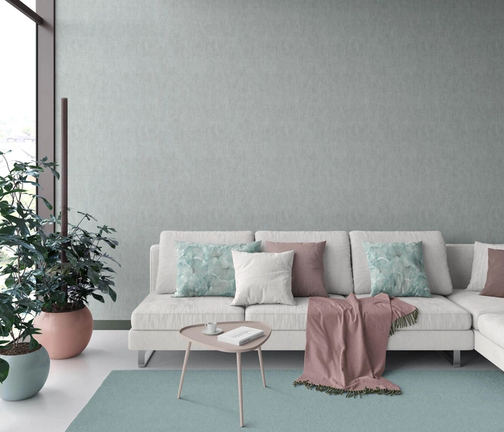 Флизелиновые обои винил горячего тиснения Erismann Melange New Style 12271-19 светло-зеленый (1,06х10,05м) - изображение 4