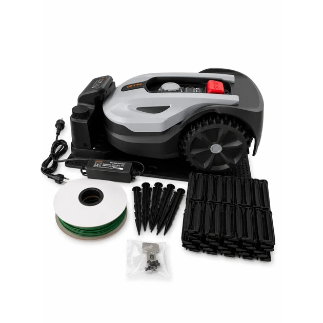 Газонокосарка-робот GTM RLM600/18W 600 кв.м із зарядною станцією та комплектом для встановлення - Фото 3 Газонокосарка-робот GTM RLM600/18W 600 кв.м із зарядною станцією та комплектом для встановлення - изображение 3