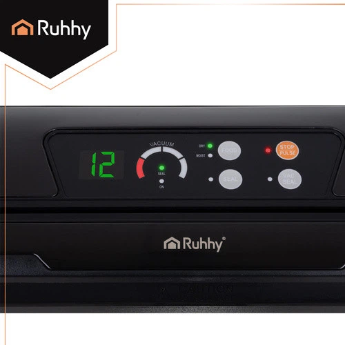 Вакуумный упаковщик 80 кПа 110 Вт для кухни 10 пакетов черный Ruhhy FK-0209 - изображение 7