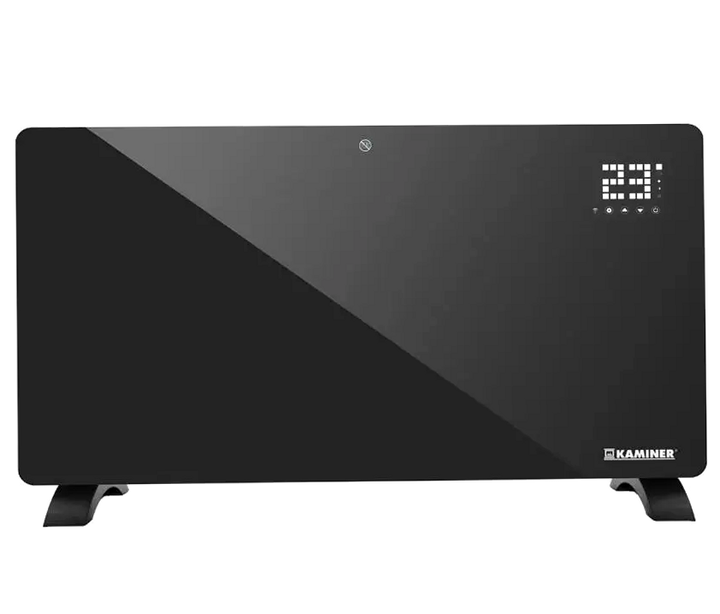 Электрический радиатор 2500 Вт для дома 85x41 см стекло черный - изображение 5