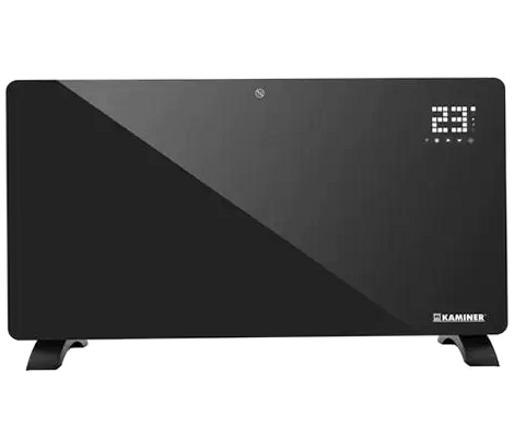 Электрический радиатор 2500 Вт с Wi-Fi и пультом для дома 85x41 см KAMINER черный - изображение 3