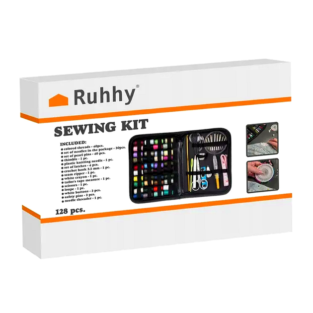 Набор для шитья 128 предметов ручного пользования кейс Ruhhy HM-0016 - изображение 5