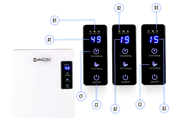 Осушувач повітря 90 Вт 2.2 л для дому Maltec - зображення 4