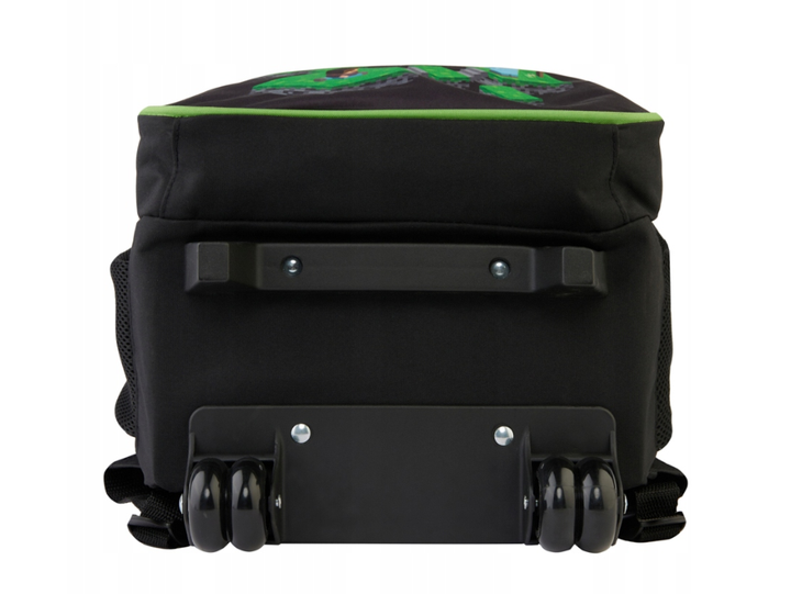 Рюкзак портфель на колесах с ручкой 3 камеры для школы зелёный Paso FK-3195 - зображення 5