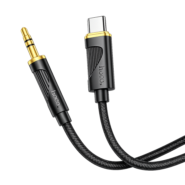 Аудіокабель Hoco UPA30 USB Type-C – 3.5 мм AUX Hi-Fi DAC 1 м - зображення 3