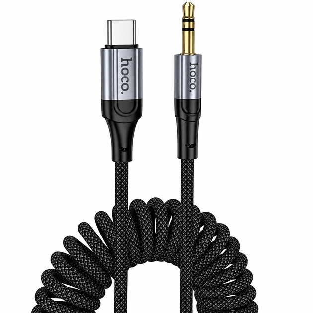 Аудіокабель Hoco UPA33B USB Type-C – 3.5 мм AUX Hi-Fi 1.5 м - Фото 7 Аудіокабель Hoco UPA33B USB Type-C – 3.5 мм AUX Hi-Fi 1.5 м - зображення 7