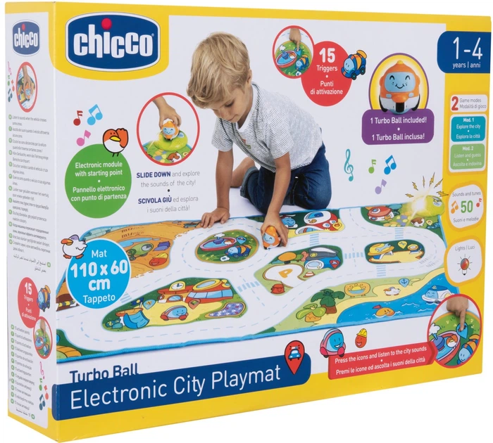 Електронний килимок Chicco Місто Turbo Ball (8058664148714) - зображення 2