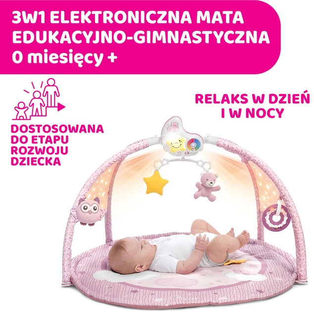 Развивающий коврик с проектором Chicco First Dreams Enjoy Colours 3 в 1 Розовый (8058664112531) - изображение 12