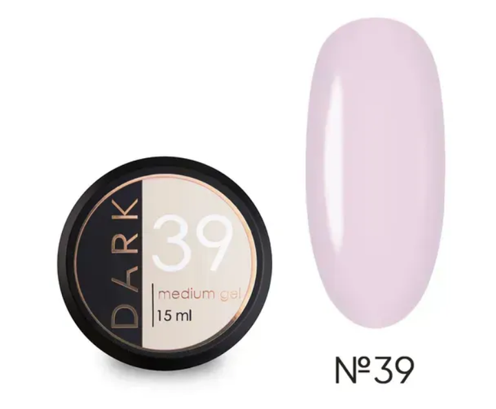 Гель для укрепления ногтей Dark Medium Gel нежно-розовый 15 мл - Фото 1 Гель для укрепления ногтей Dark Medium Gel нежно-розовый 15 мл - изображение 1