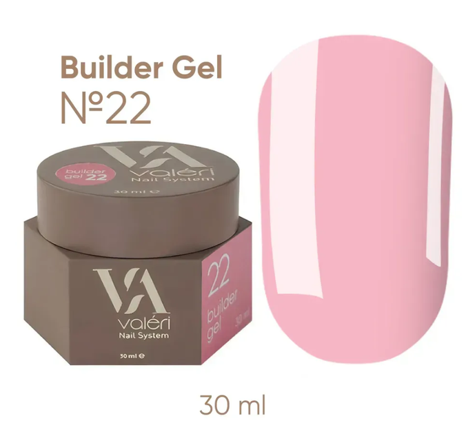 Гель для наращивания Valeri Builder Gel №022 30 мл - Фото 1 Гель для наращивания Valeri Builder Gel №022 30 мл - изображение 1