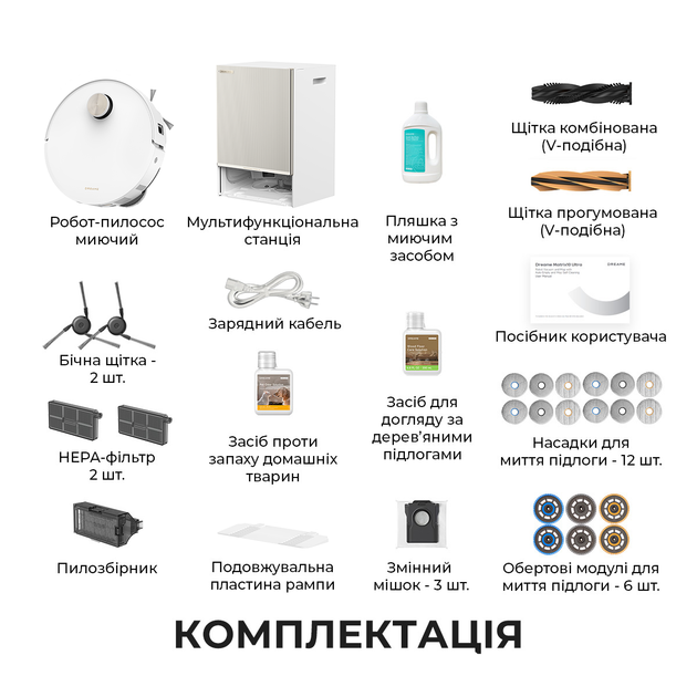 Робот-пылесос моющий Dreame Bot Matrix10 Ultra White - Фото 15 Робот-пылесос моющий Dreame Bot Matrix10 Ultra White - изображение 15